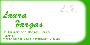 laura hargas business card